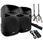 Gemini HPS-15BLU 15" Powered Speaker Pair with Stands and Power Strip thumbnail