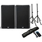 QSC K10.2 10" Powered Speaker Pair With Stands and Power Strip thumbnail