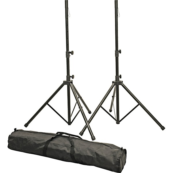 Kustom PA KPX12A 12" Powered Loudpeaker Pair With Stands and Power Strip