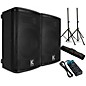 Kustom PA KPX10A 10" Powered Loudpeaker Pair With Stands and Power Strip thumbnail
