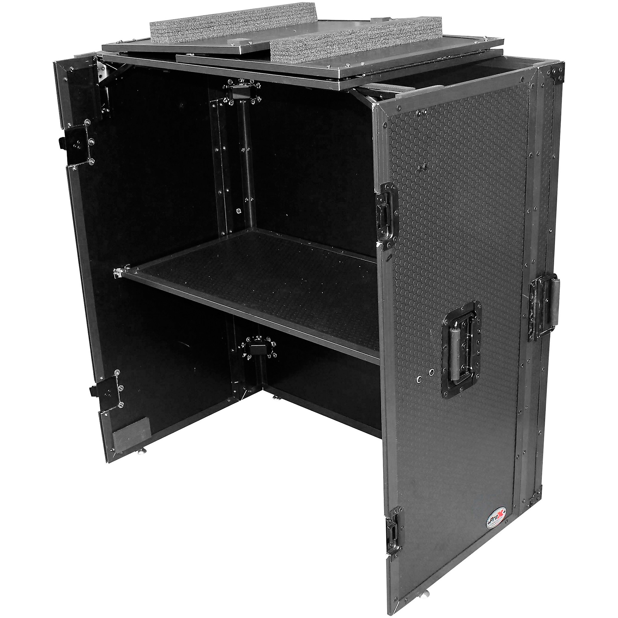 ProX XS-DJSTNBL Fold Away DJ Performance Desk Facade with