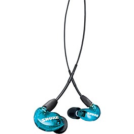 Open Box Shure SE215 Special Edition Sound Isolating Earphones Level 1 Blue/Grey