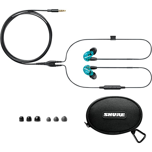 Open Box Shure SE215 Special Edition Sound Isolating Earphones Level 1 Blue