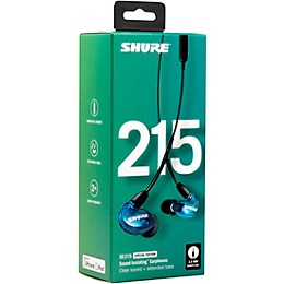 Open Box Shure SE215 Special Edition Sound Isolating Earphones Level 1 Blue