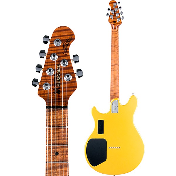 Open Box Ernie Ball Music Man Valentine Standard Electric Guitar Level 2 Saturn Gold 190839673176
