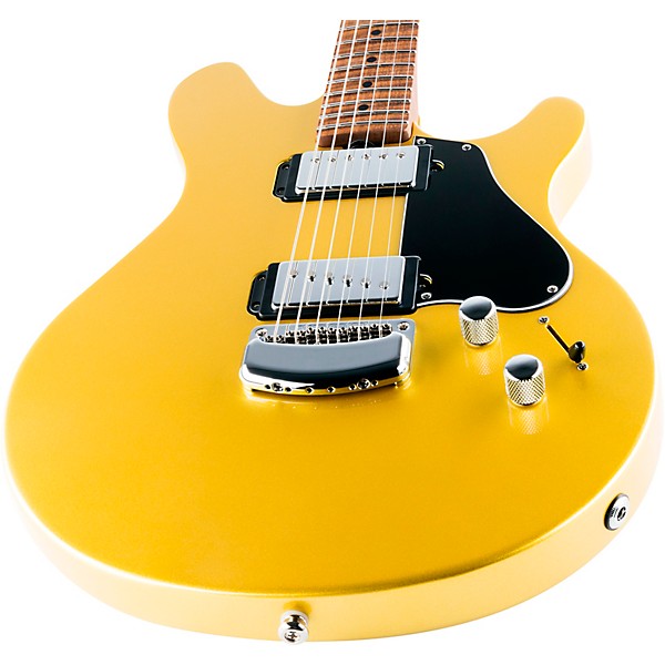 Open Box Ernie Ball Music Man Valentine Standard Electric Guitar Level 2 Saturn Gold 190839673176