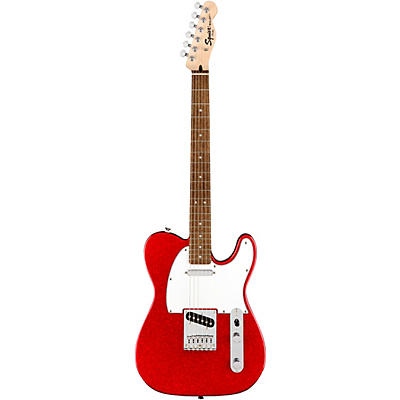 Squier Limited-Edition Bullet Telecaster Electric Guitar Red Sparkle for sale