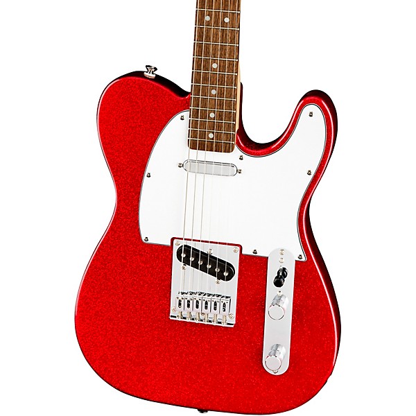 Squier Limited-Edition Bullet Telecaster Electric Guitar Red Sparkle
