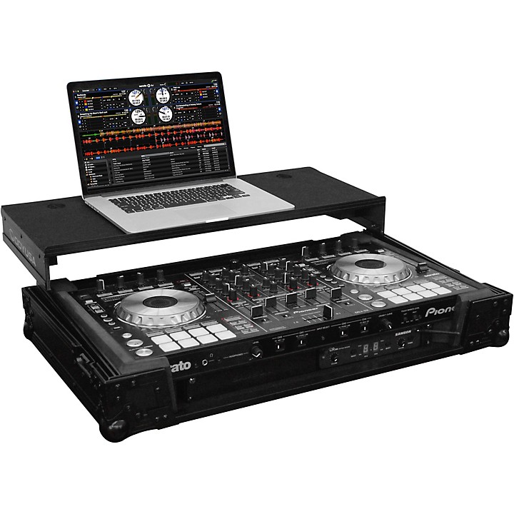 Pioneer DJ DDJ-SR2コントローラー＋ODYSSEY カバー Black Pioneer DDJ-SR / DDJ-SR2 Flight Case with Angle Glide