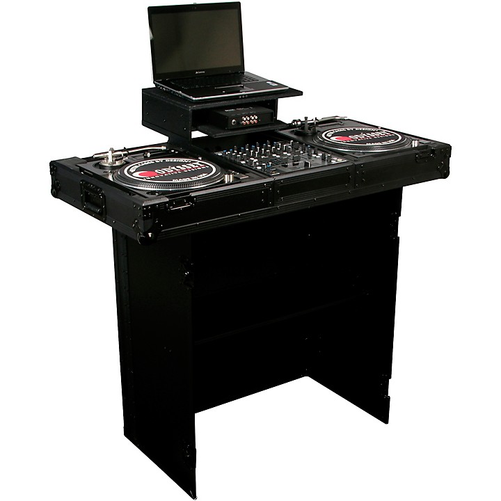Open Box Odyssey FZF5437TBL Fold-Out DJ Table Stand 54 in. Wide X