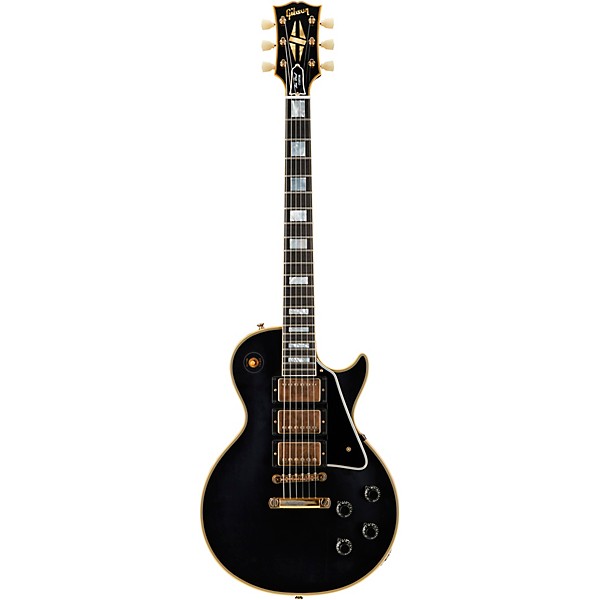 Gibson Custom 1957 Les Paul Custom Reissue 3-Pickup VOS Electric Guitar Ebony