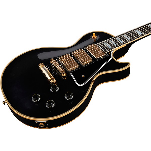 Gibson Custom 1957 Les Paul Custom Reissue 3-Pickup VOS Electric Guitar Ebony