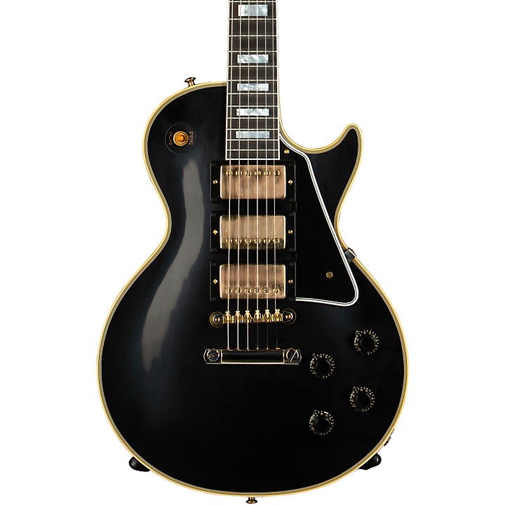 Platinum Gibson Custom 1957 Les Paul Custom Reissue 3-Pickup VOS