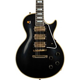 Gibson Custom 1957 Les Paul Custom Reissue 3-Pickup VOS Electric Guitar Ebony