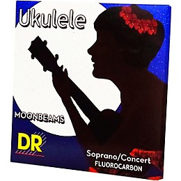 DR Strings Ukulele Clear Fluorocarbon Soprano or Concert Strings Soprano/Concert