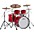 Ludwig Classic Maple 4-Piece Mod Shell Pack Wit... Ludwig Classic Maple 4-Piece Mod Shell Pack With 22" Bass Drum Red Sparkle