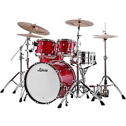 Ludwig Classic Maple 4-Piece Mod Shell Pack With 22" Bass Drum Red Sparkle