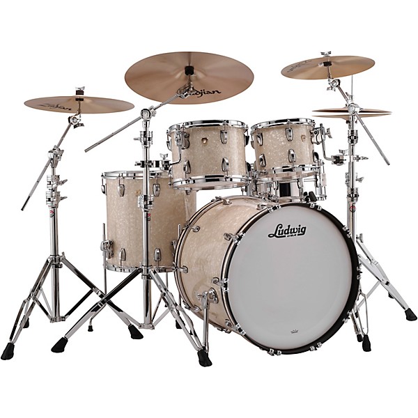 Ludwig Classic Maple 4-Piece Mod Shell Pack With 22" Bass Drum Vintage Marine Pearl