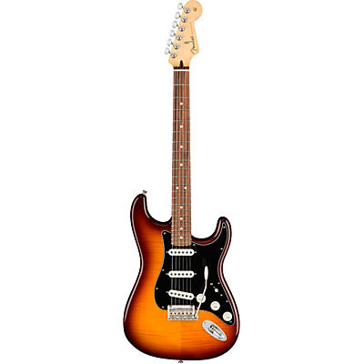 Fender Player Stratocaster Plus Top Pau Ferro Fingerboard Electric Guitar Tobacco Sunburst for sale