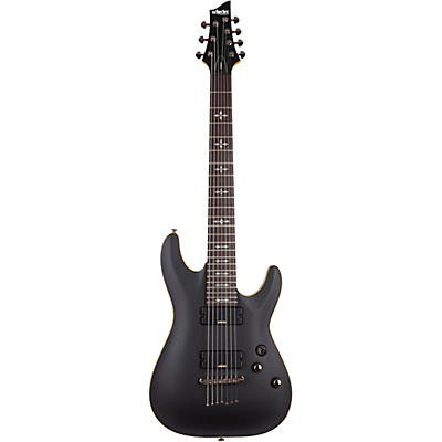 Schecter Guitar Research Demon-7 7-String Electric Guitar Satin Aged Black for sale