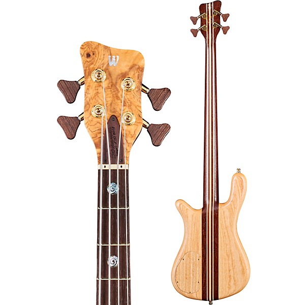 Warwick Masterbuilt Custom Shop 2018 Limited Edition Streamer STI Electric Bass Tinted Natural Satin Transparent