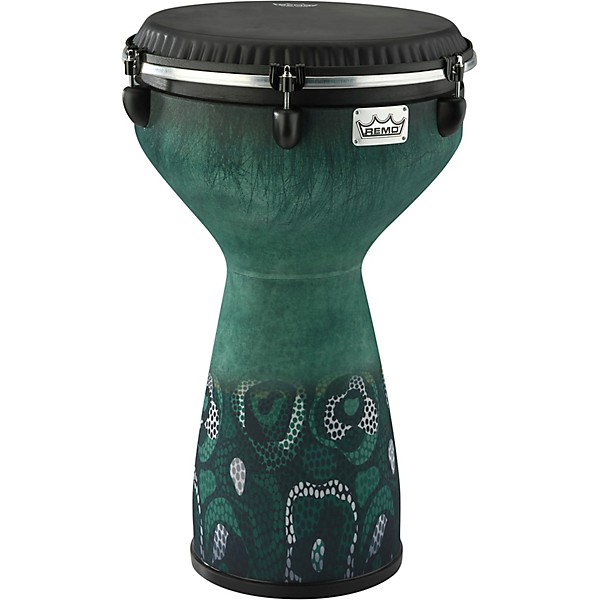 Remo Flareout Djembe Drum, Everglade Green, 13" 13 in. Everglade Green