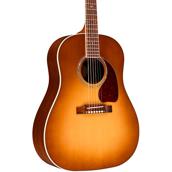 Clearance Gibson 2019 J-45 Walnut Custom Acoustic-Electric Guitar Honey Burst