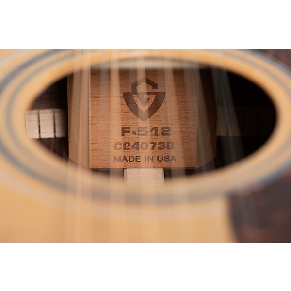 Guild F-512 12-String Acoustic Guitar Natural