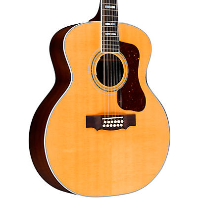 Guild F-512E Jumbo Acoustic-Electric Guitar Natural for sale