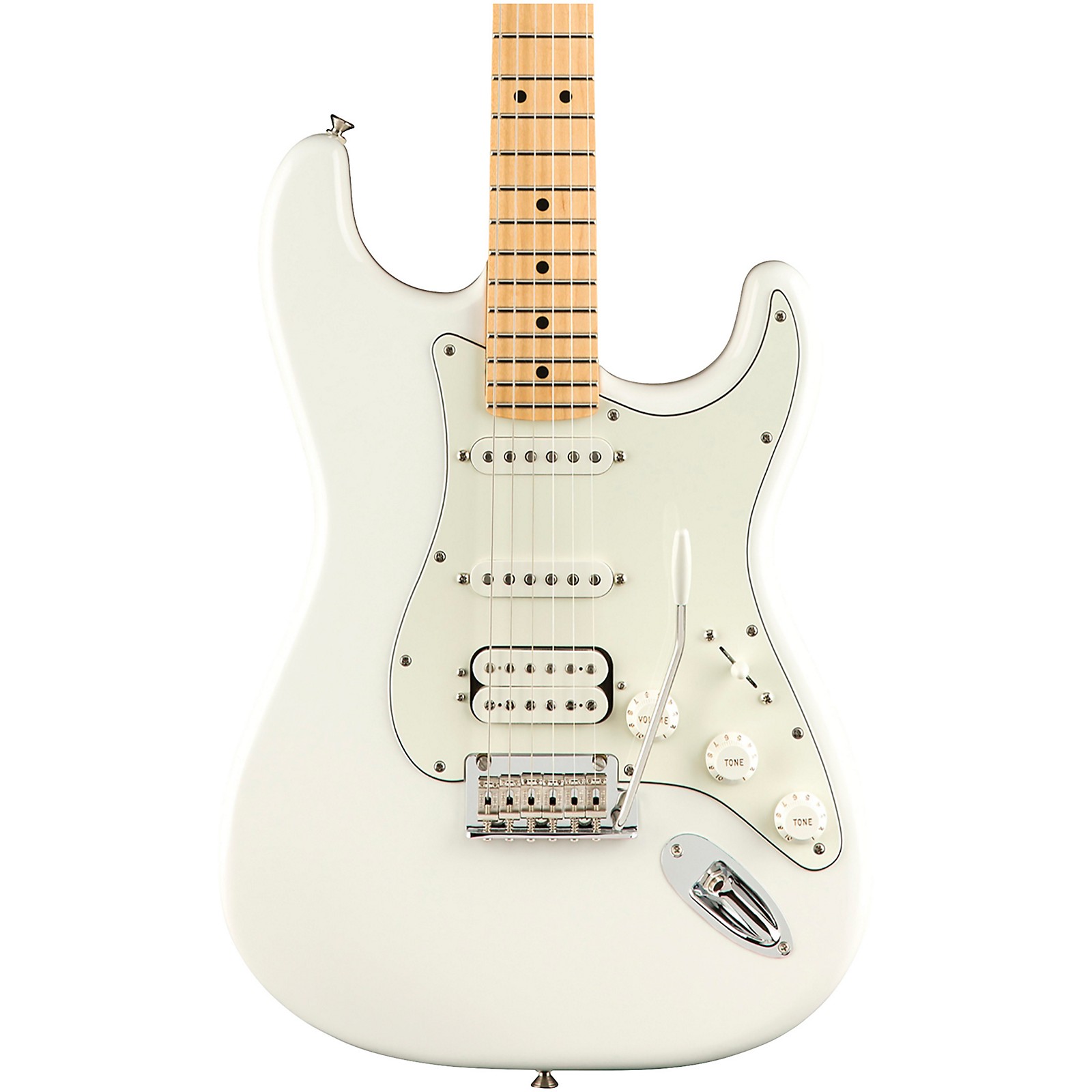 gennemførlig udbrud ude af drift Fender Player Stratocaster HSS Maple Fingerboard Electric Guitar Polar White  | Guitar Center