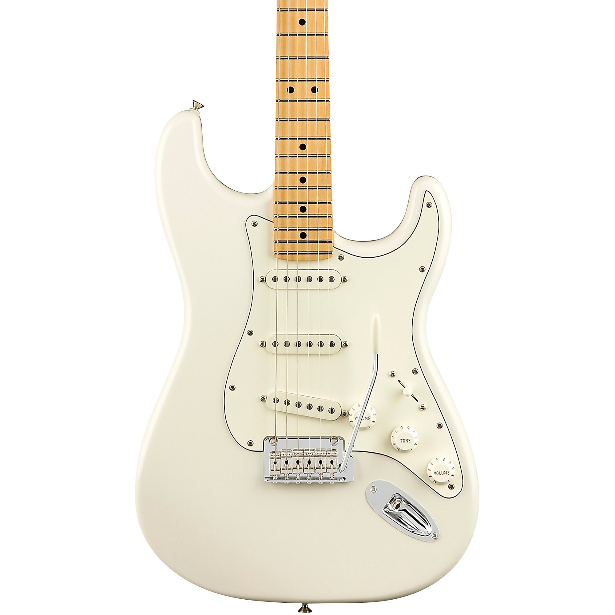 Fender Player Series Stratocaster Maple Fingerboard Electric Guitar Polar  White