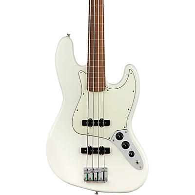 Fender Player Fretless Jazz Bass Pau Ferro Fingerboard Polar White for sale