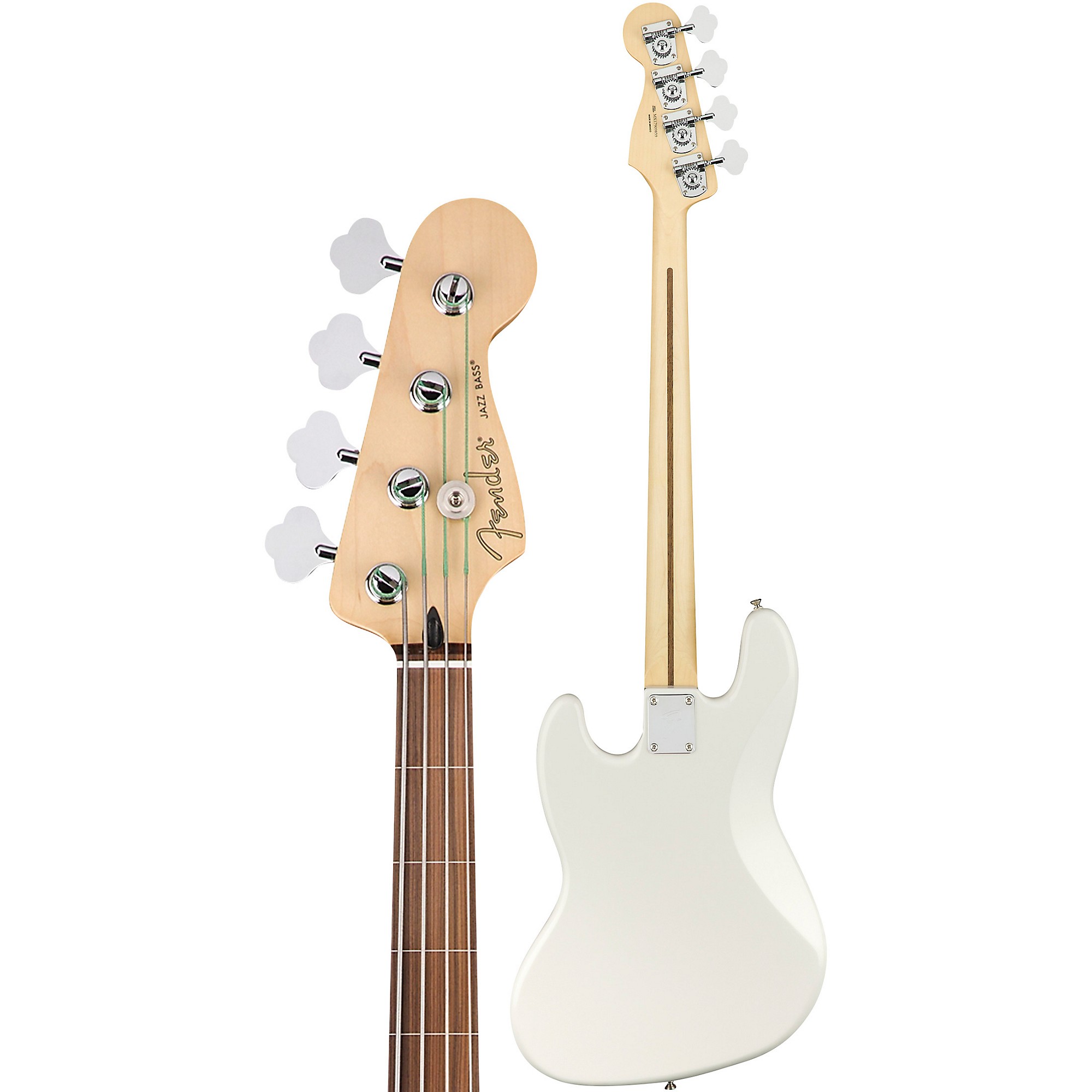 ベース Fender Player Series Jazz Bass Frettless Fender Player Fretless Jazz Bass - 3-Tone Sunburst with Pau