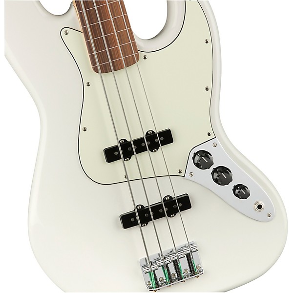 Fender Player Fretless Jazz Bass Pau Ferro Fingerboard Polar White