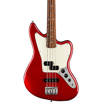 Fender Player Jaguar Bass Pau Ferro Fingerboard Candy Apple Red for sale