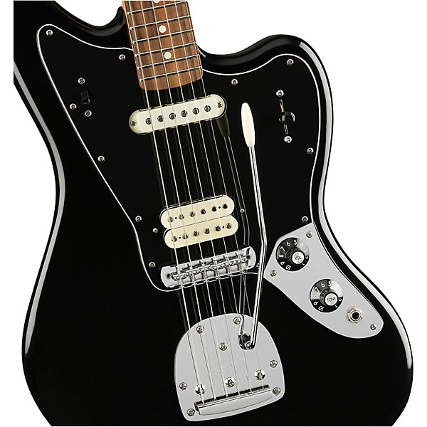 Open Box Fender Player Jaguar Pau Ferro Fingerboard Electric Guitar Level 2 Black 197881121020