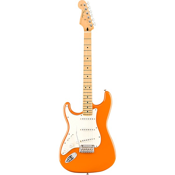 Fender Player Stratocaster Maple Fingerboard Left-Handed Electric Guitar Capri Orange