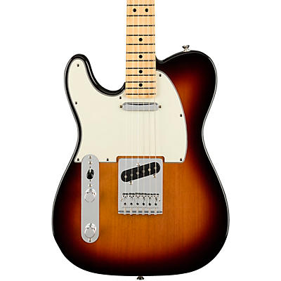 Fender Player Telecaster Maple Fingerboard Left-Handed Electric Guitar 3-Color Sunburst for sale