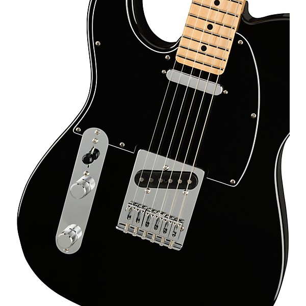 Fender Player Telecaster Maple Fingerboard Left-Handed Electric Guitar Black