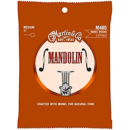 Martin Mandolin M465 Monel Wound 8 Strings Medium 11