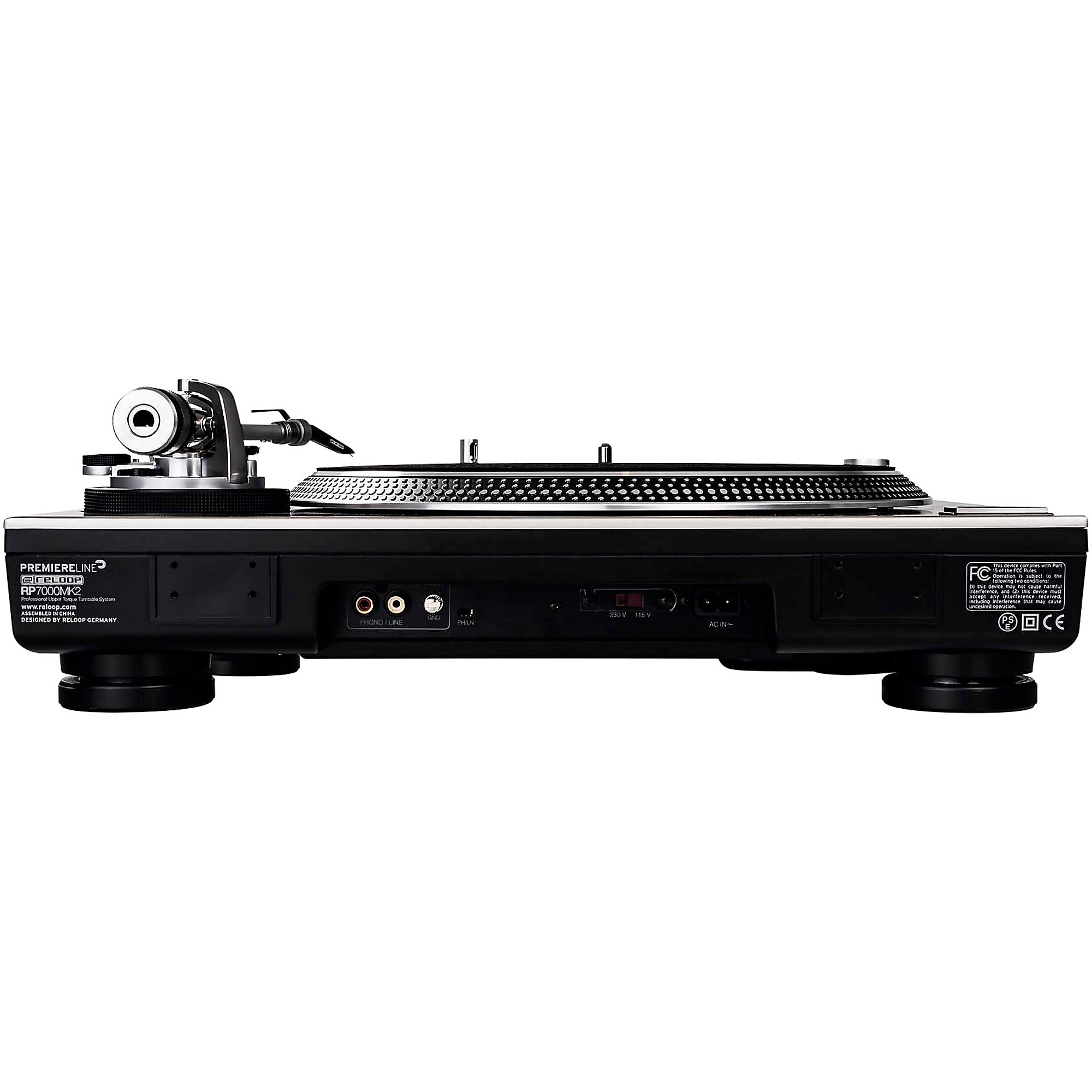 Reloop RP-7000-MK2 Professional Direct-Drive Turntable (Silver