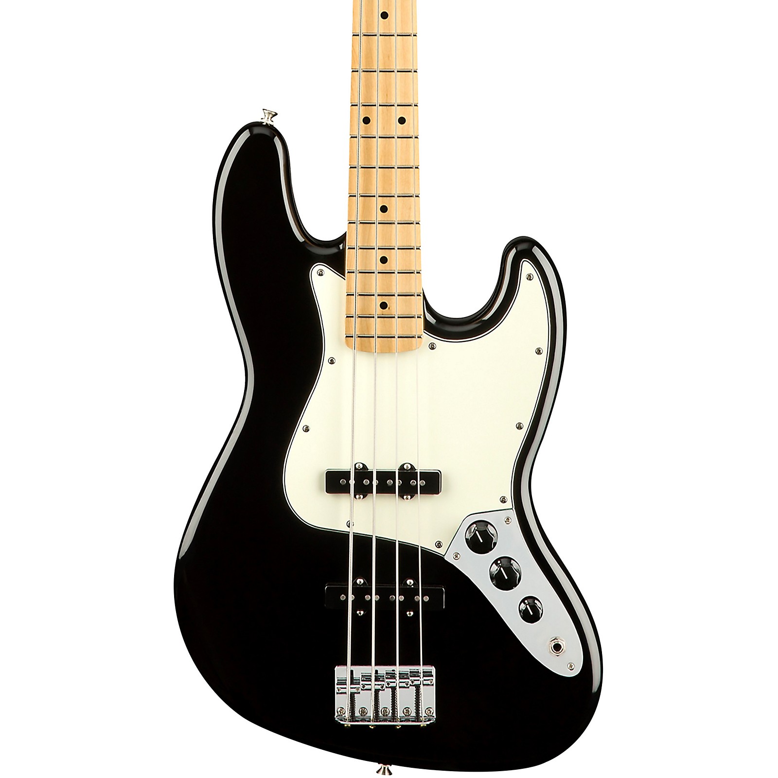 Black fender shop bass guitar