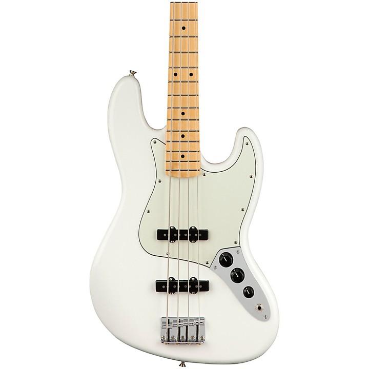 Fender Player Jazz Bass Maple Fingerboard Polar White | Guitar Center