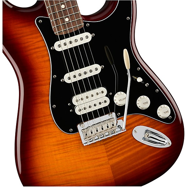 Fender Player Stratocaster HSS Plus Top Pau Ferro Fingerboard Electric Guitar Tobacco Sunburst