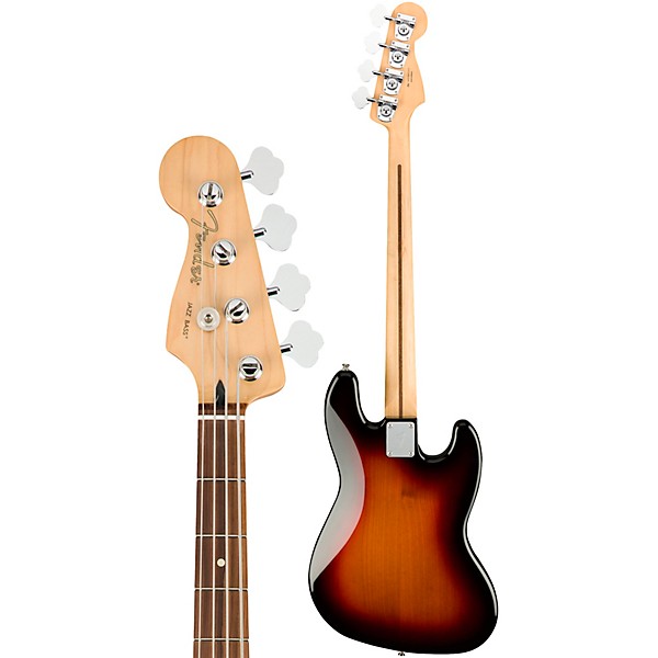 Open Box Fender Player Jazz Bass Pau Ferro Fingerboard Left-Handed Level 2 3-Color Sunburst 197881120580