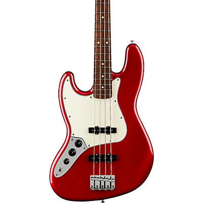 Fender Player Jazz Bass Pau Ferro Fingerboard Left-Handed Candy Apple Red for sale