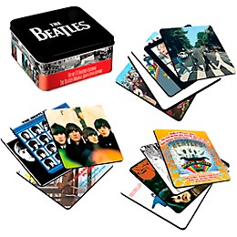 Vandor The Beatles Album Covers - 13 Piece Coaster Set With Tin Storage Box