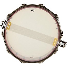 Open Box DW Collector's Exotic Purpleheart With Heart Graphic Snare Drum, Black Nickel Hardware Level 2 14 x 4 in. 190839934321