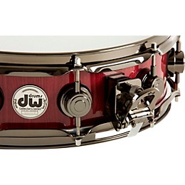 DW Collector's Exotic Purpleheart With Heart Graphic Snare Drum, Black Nickel Hardware 14 x 4 in.