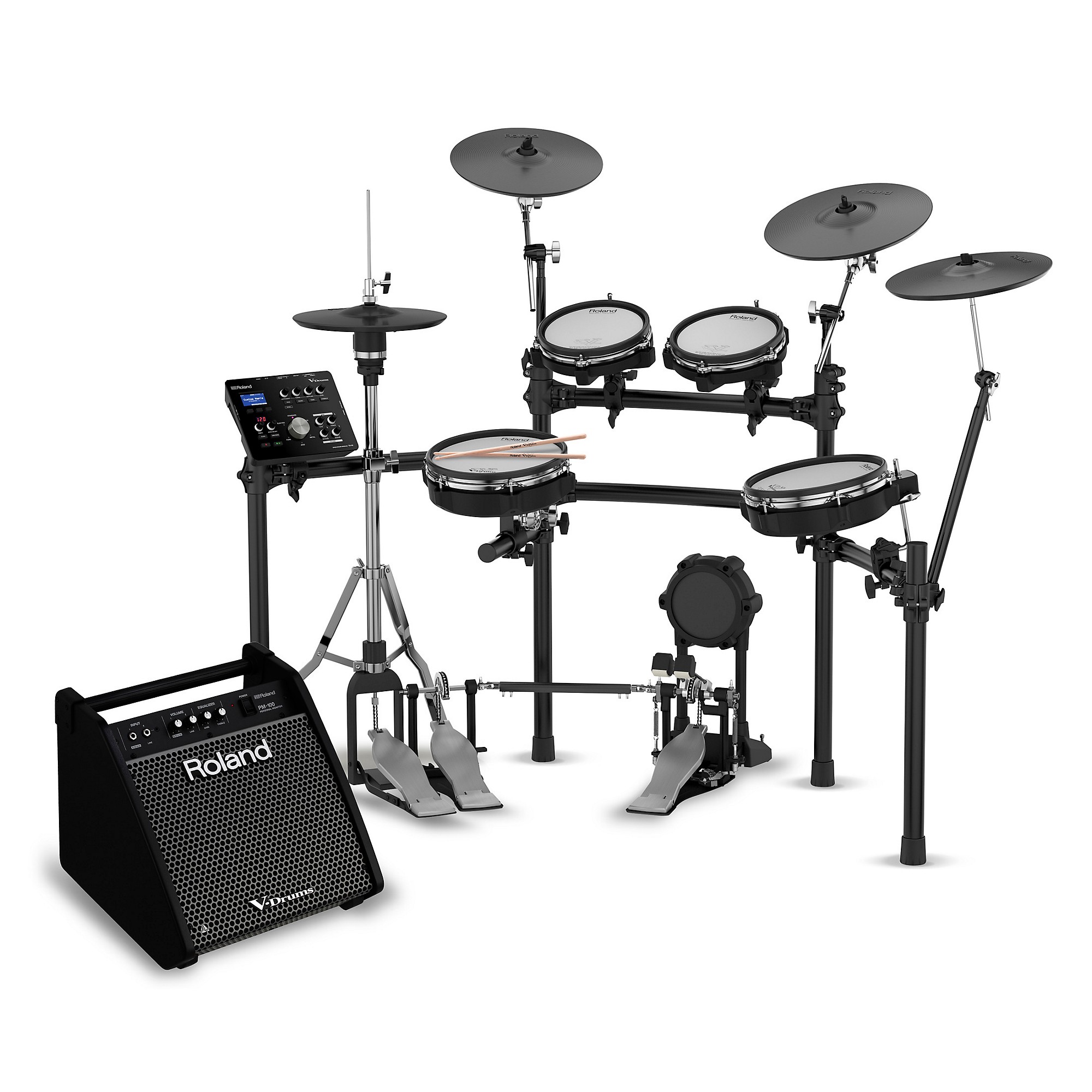 Roland TD-25KV Electronic Drum Set with PM-100 V-Drum Speaker